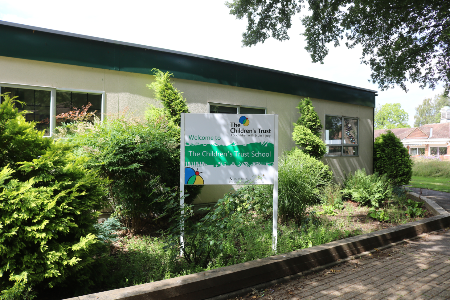 The front of the Children's Trust School