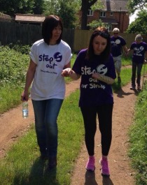 Bethany: young woman walking with support