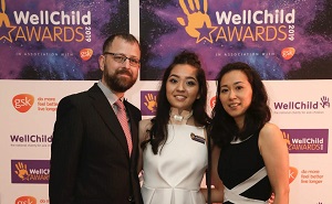 Emilie at the WellChild awards