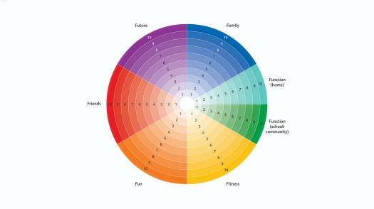 F-word wheel graphic