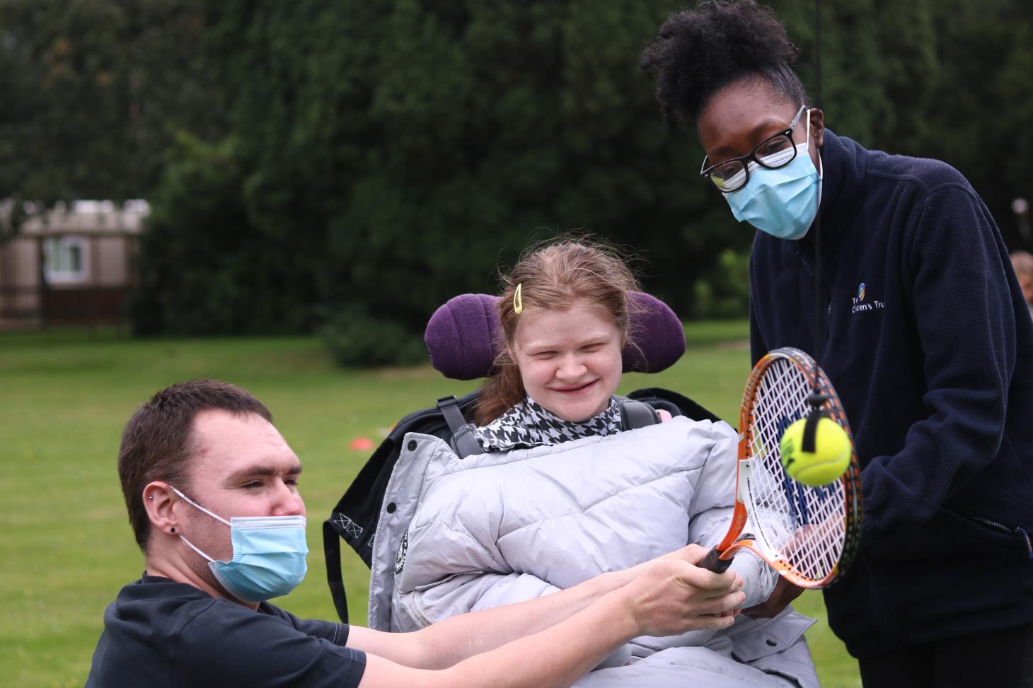 Frankie on tennis day