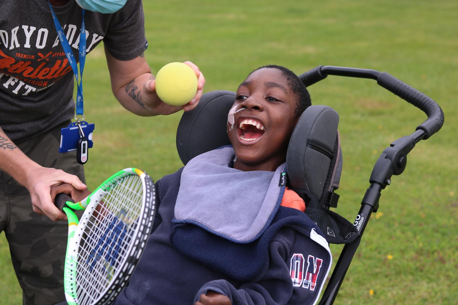 Josiah on tennis day