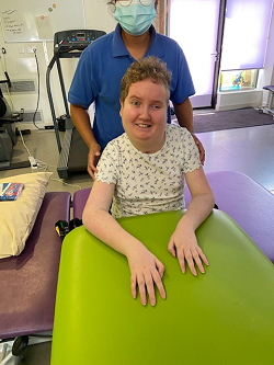 Maisie in a therapy session at The Children's Trust