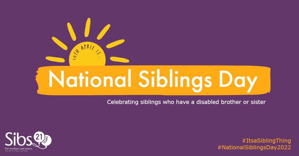 National Siblings Day sunshine logo #ItsaSiblingThing