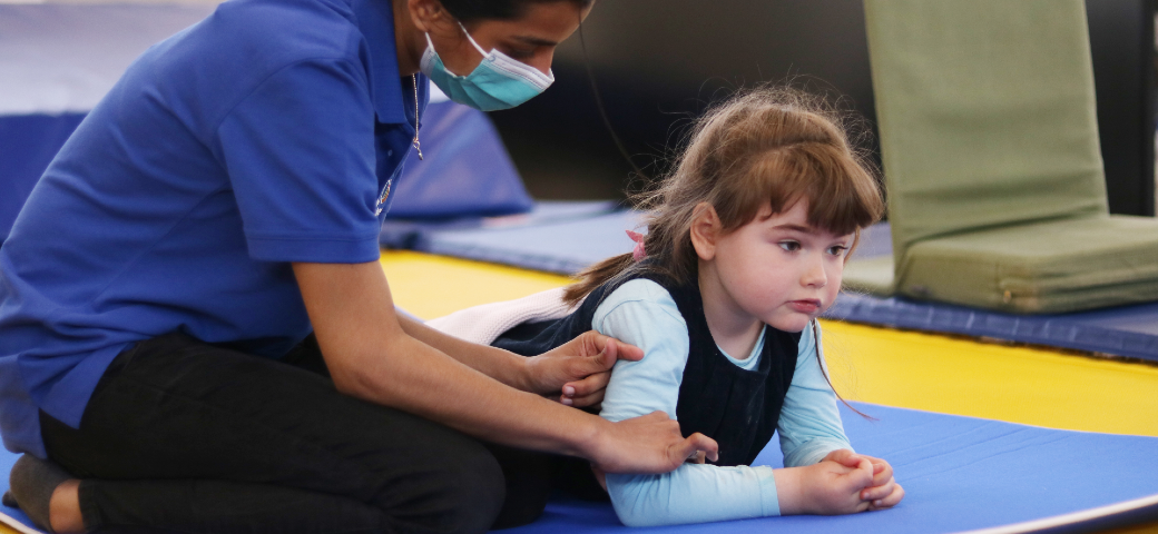 Olivia at a Physical health and Activity session