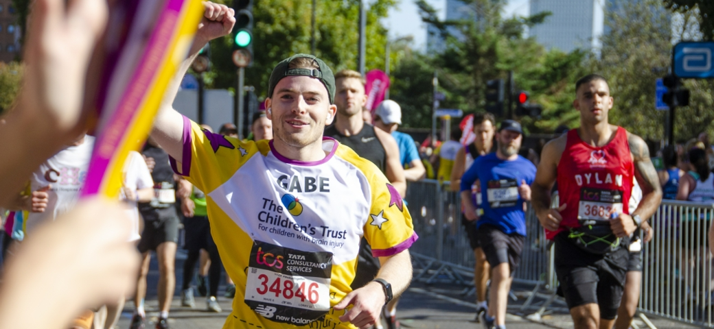 Harry running race for The Children's Trust