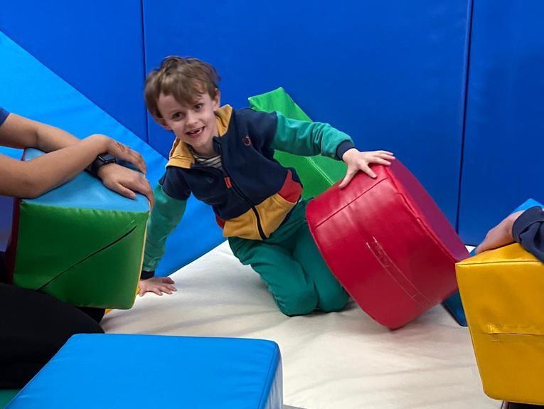 Hubert in soft play