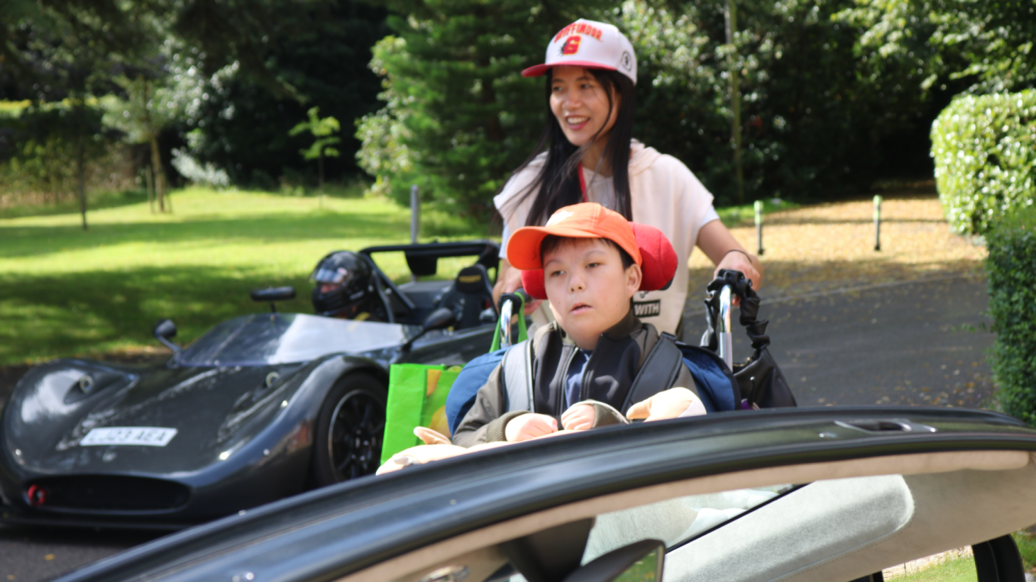 Kenny and his mum at The Supercar Event