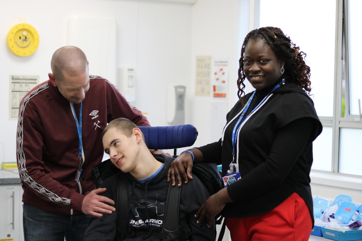 Nurse team with Finn