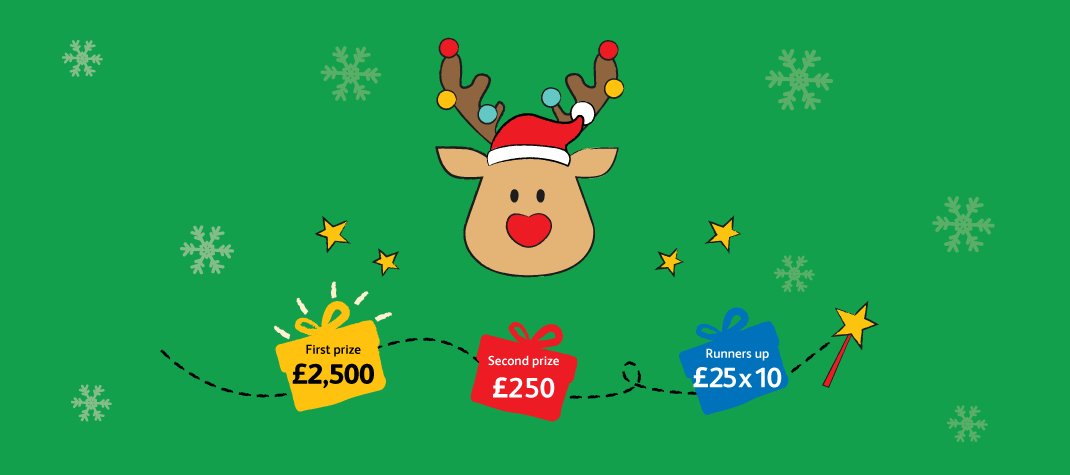 Christmas Raffle 2024. First prize £2,500, 2nd prize £250 and 10 runners up prizes of £25 each.