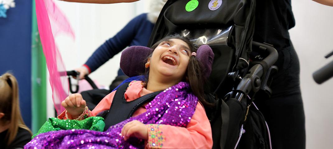 Amal in a sensory therapy session