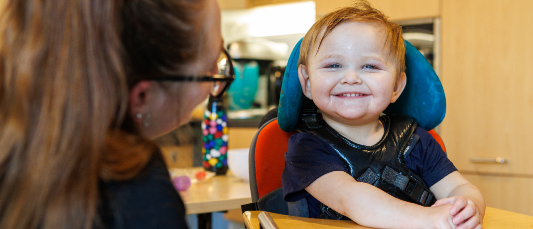 Ronan smiling.