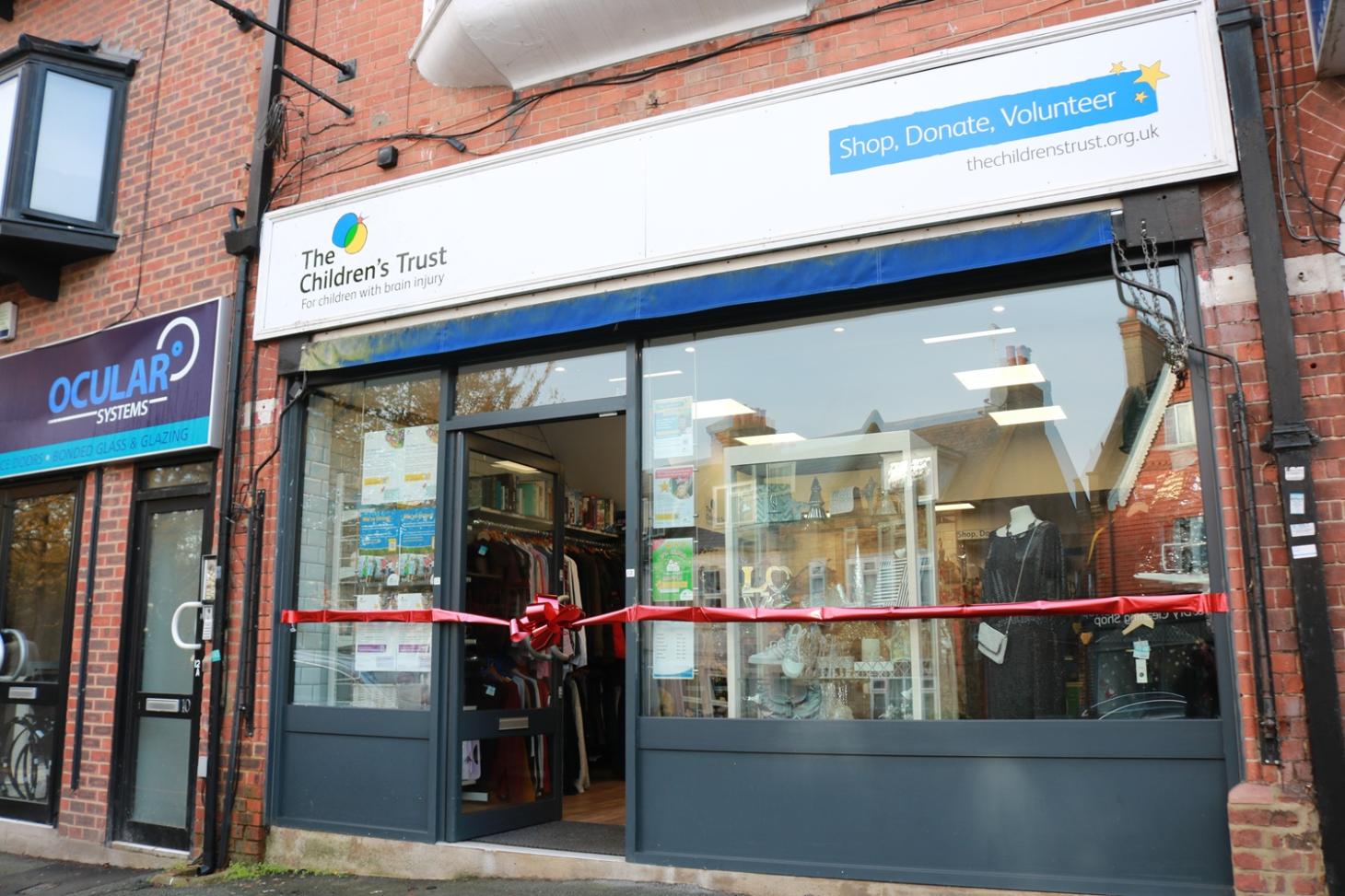 Belmont shop with ribbon