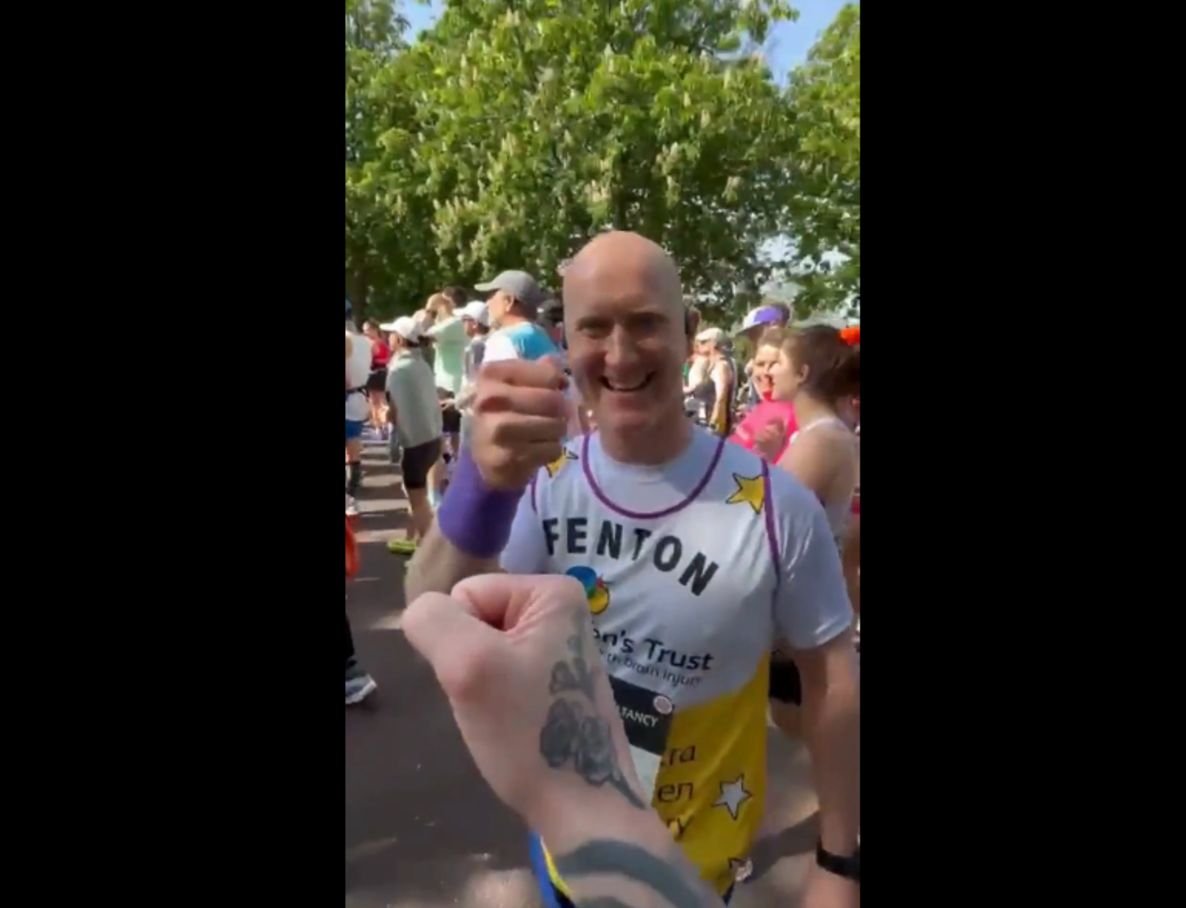Fenton at London Marathon 2026