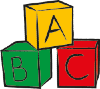 A, B, C building blocks
