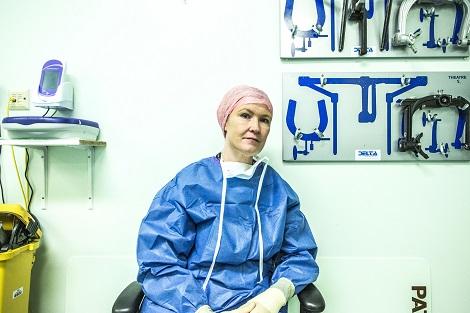 doctor wearing PPE stares at the camera, image credit: BBC/Label1/RyanMcNamara