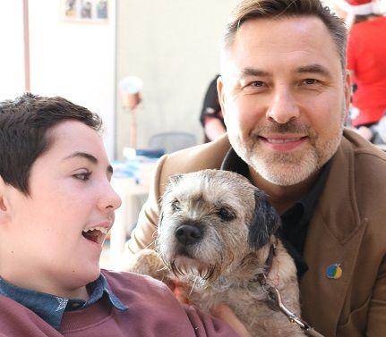 Liam meets David and his dog 'Burt'
