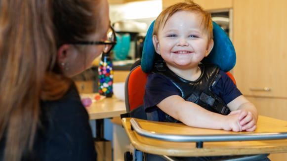 Ronan smiling.