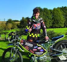Sam with his new GT140 bike having learnt to ride again