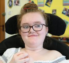 Megan in class
