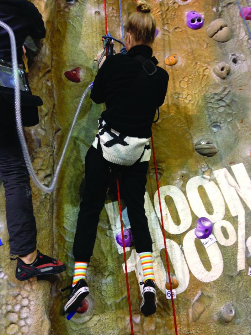 Clare climbing