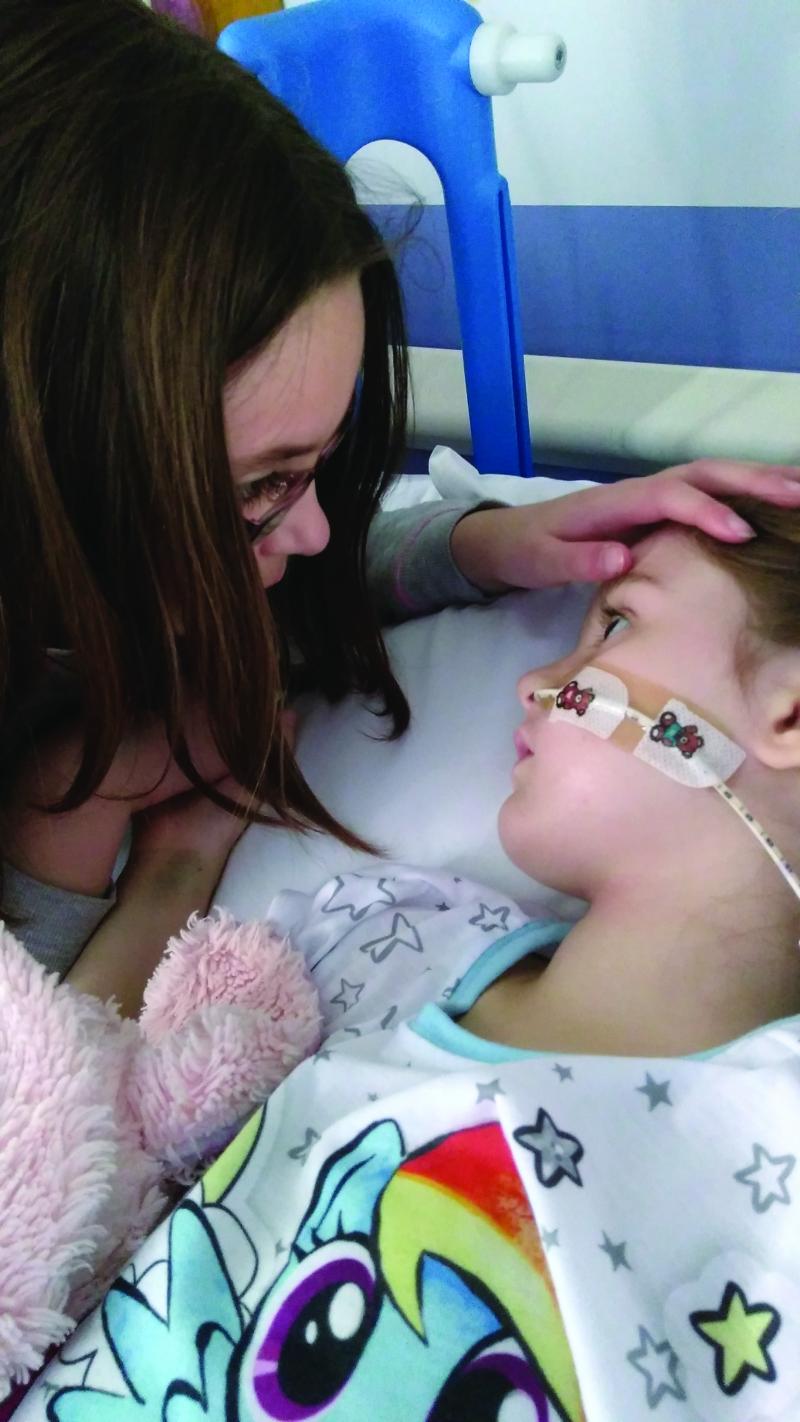 Emma in hospital