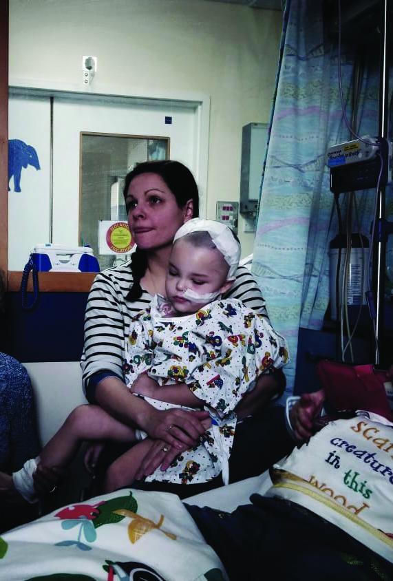 Ezra in hospital