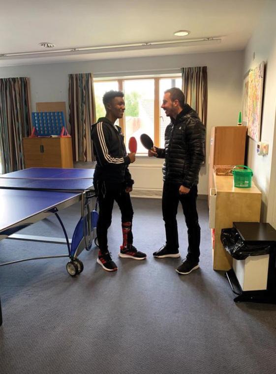 Jake with Charlie at The Children's Trust