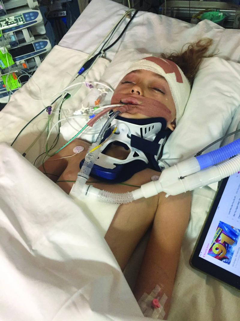 Jasmine in hospital