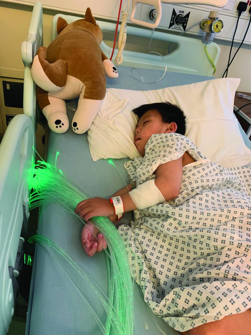 Kenny in hospital