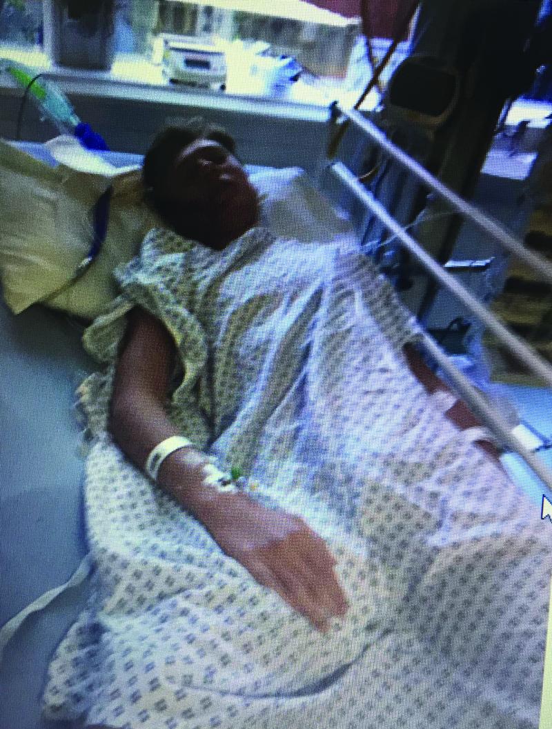 Liam in hospital