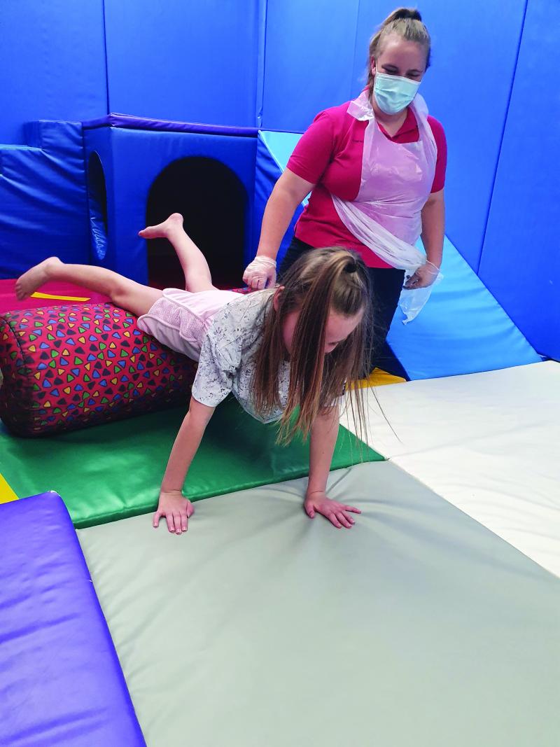 Lily in soft play