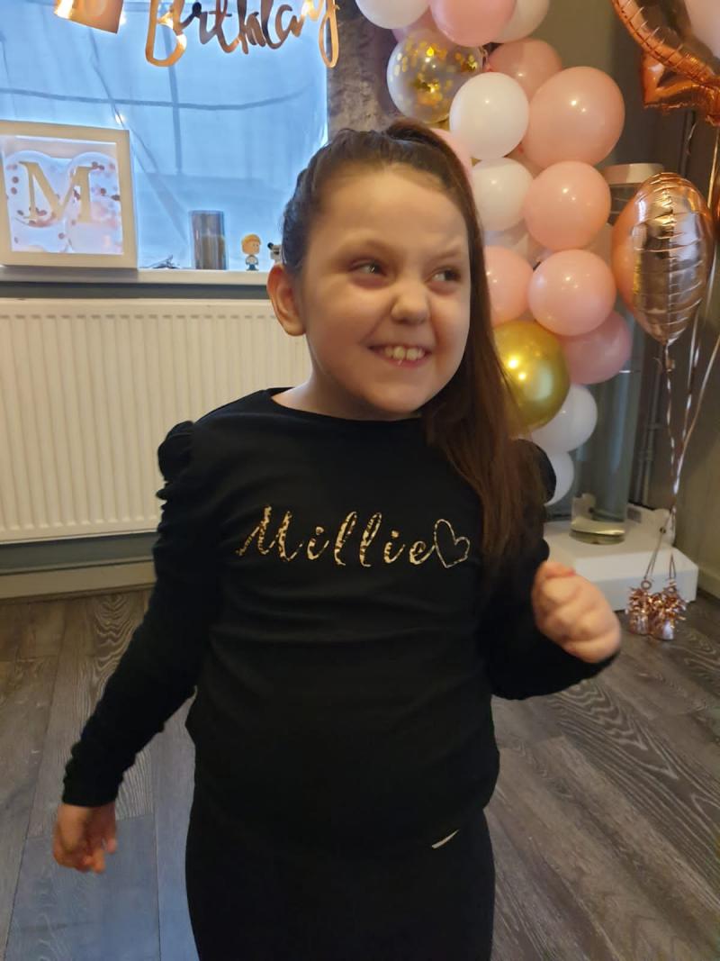 Millie at a party