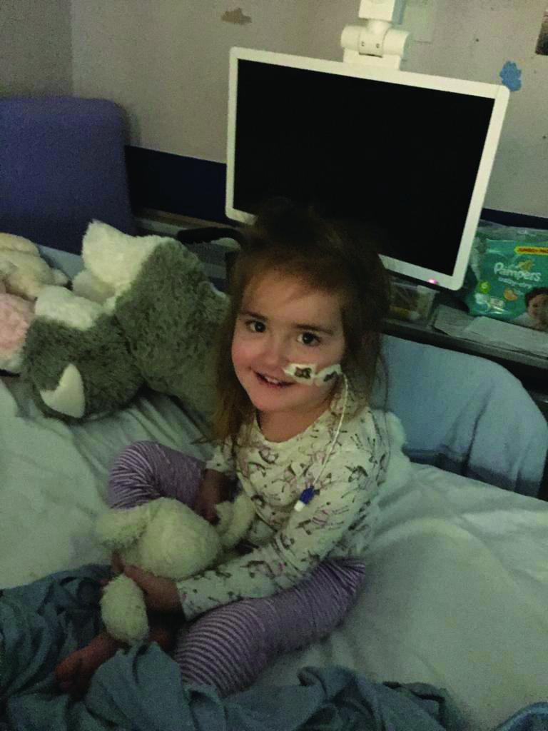 Mollie in hospital