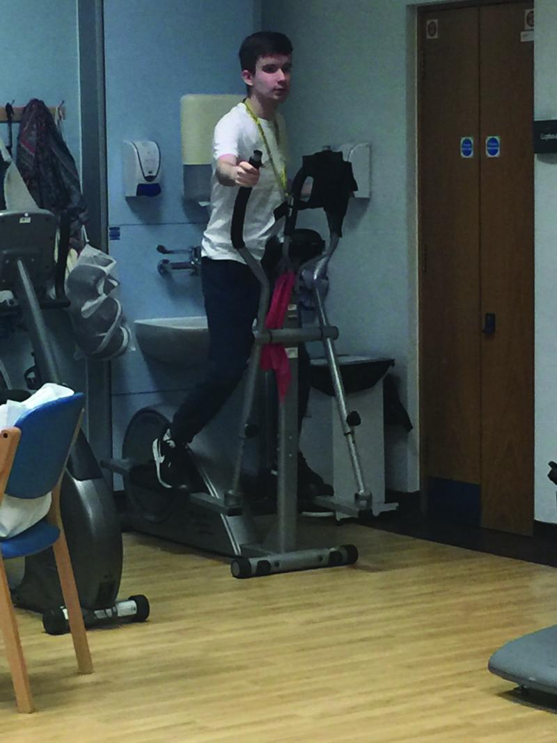 Paul in the gym