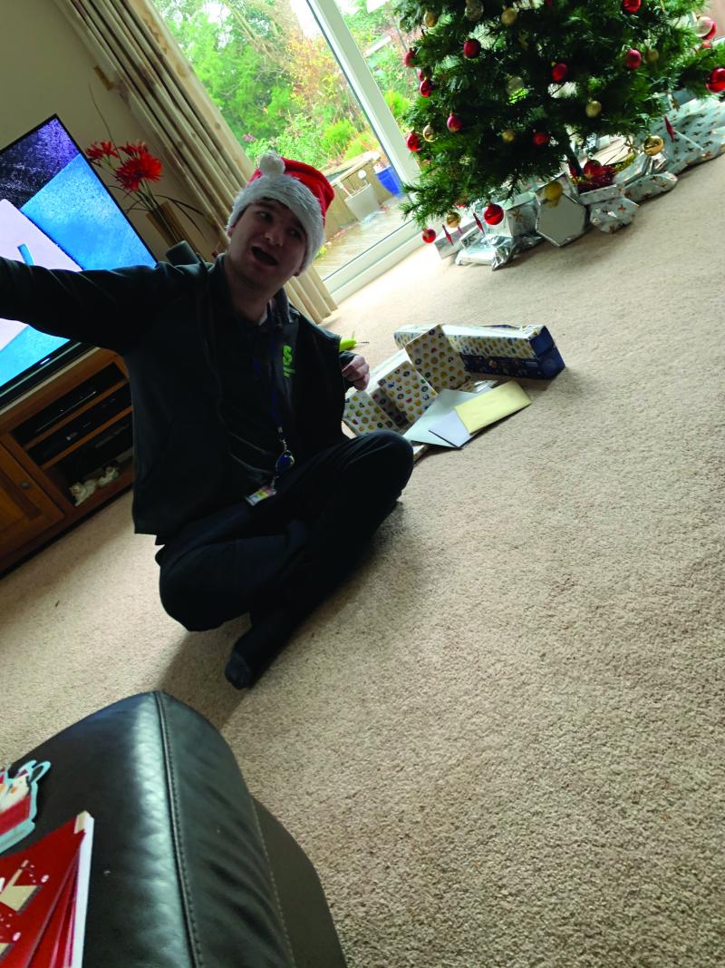 Paul at home for Christmas