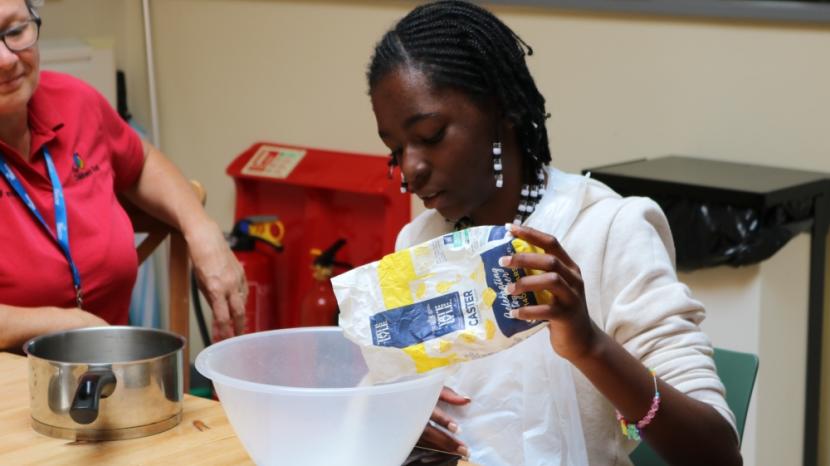 Brittney baking