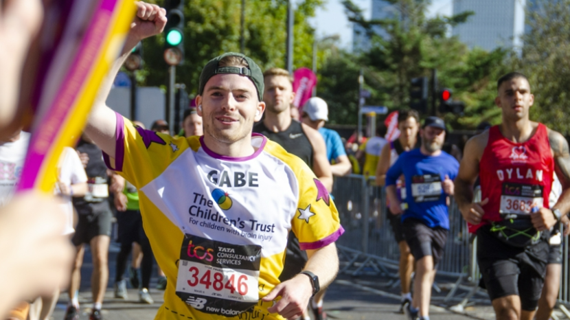 Harry running race for The Children's Trust