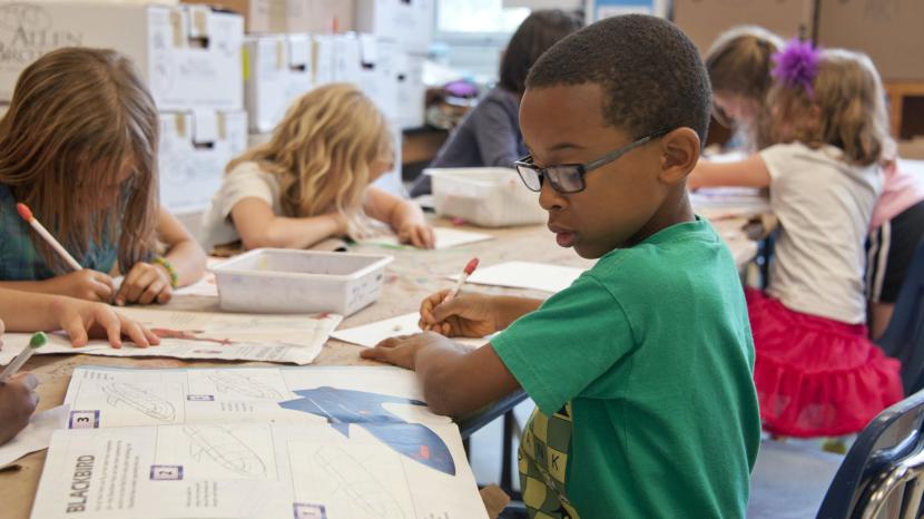 Children in classroom