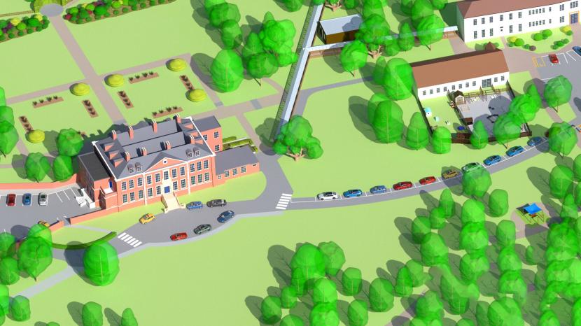 Virtual map background