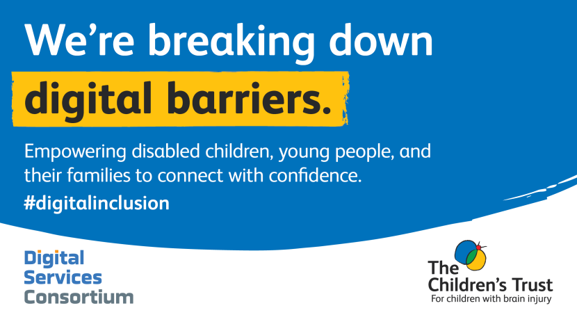 Banner image reading we're breaking down digital barriers