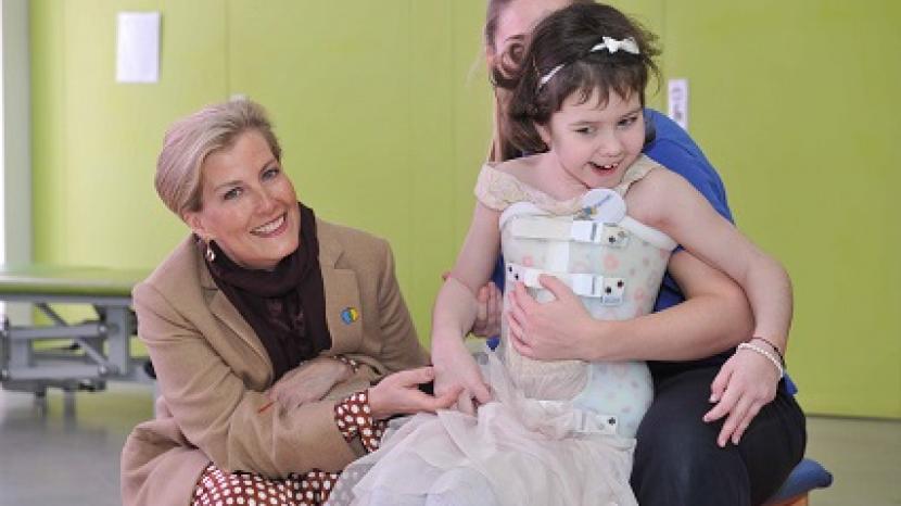 Countess of Wessex smiles alongside young person from The Children's Trust